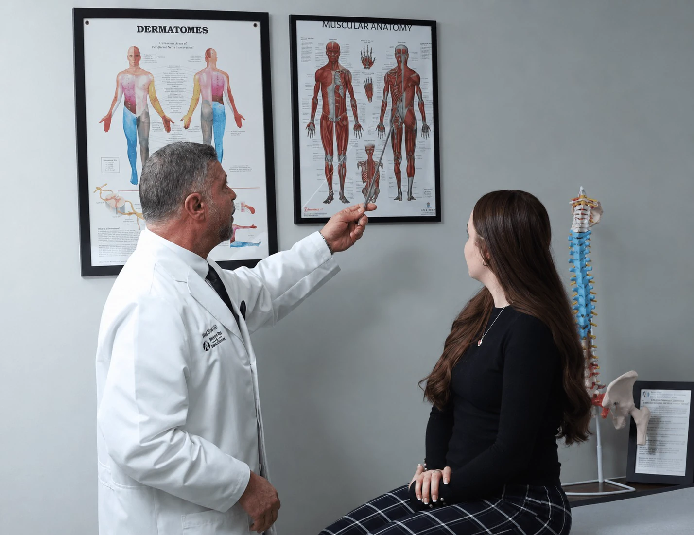 PPSI physician evaluating radiculopathy symptoms