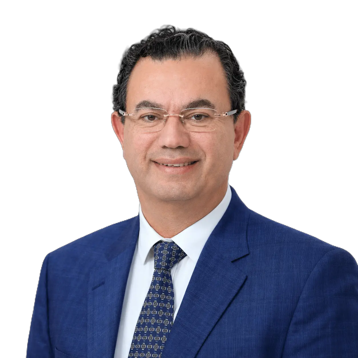 Interventional pain specialist with patient